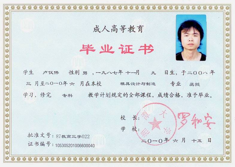 ���˸߿���ҵ֤����